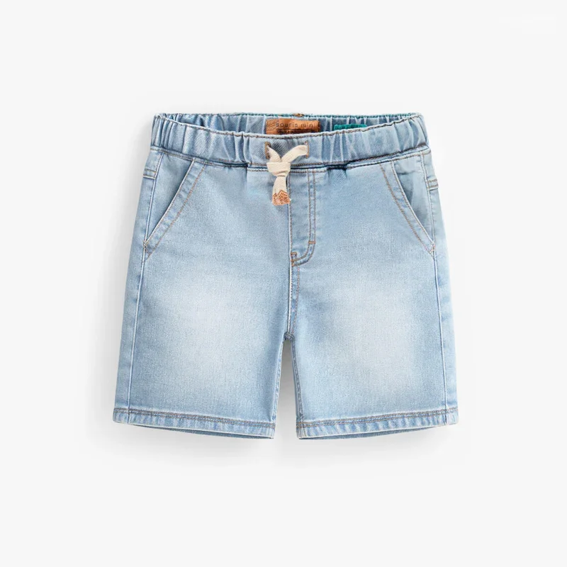 Blue denim bermuda shorts in a relaxed fit