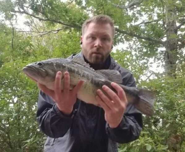 Brandon and the very large largemouth!