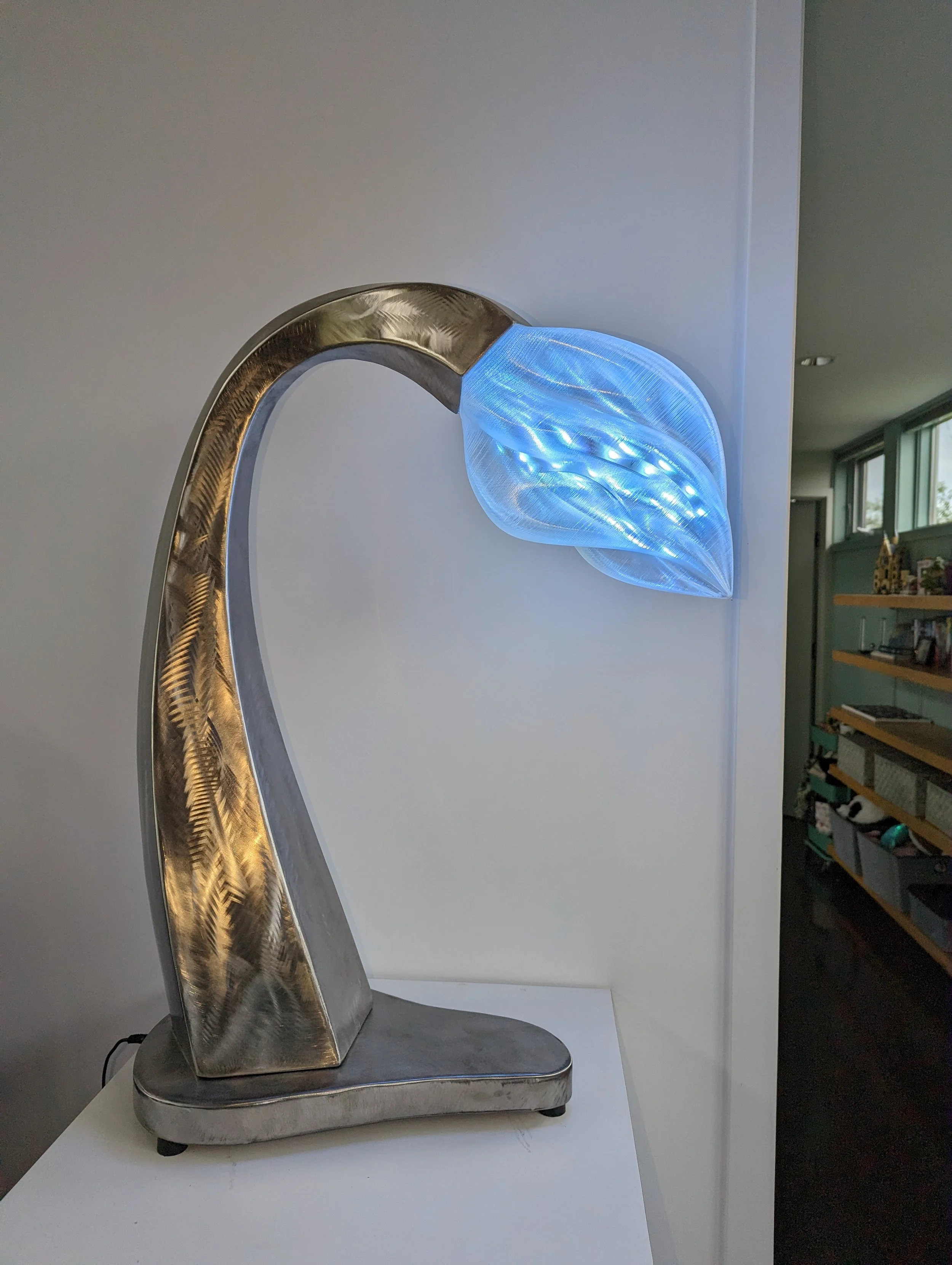 "Bud Light" Stainless steel 3d printed PETG and RGBW LED Lights 40"t x 20"w x 12" d
$3,500