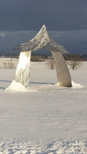 "Flying Mountain" Stainless steel 128"x168"x47" $95,000