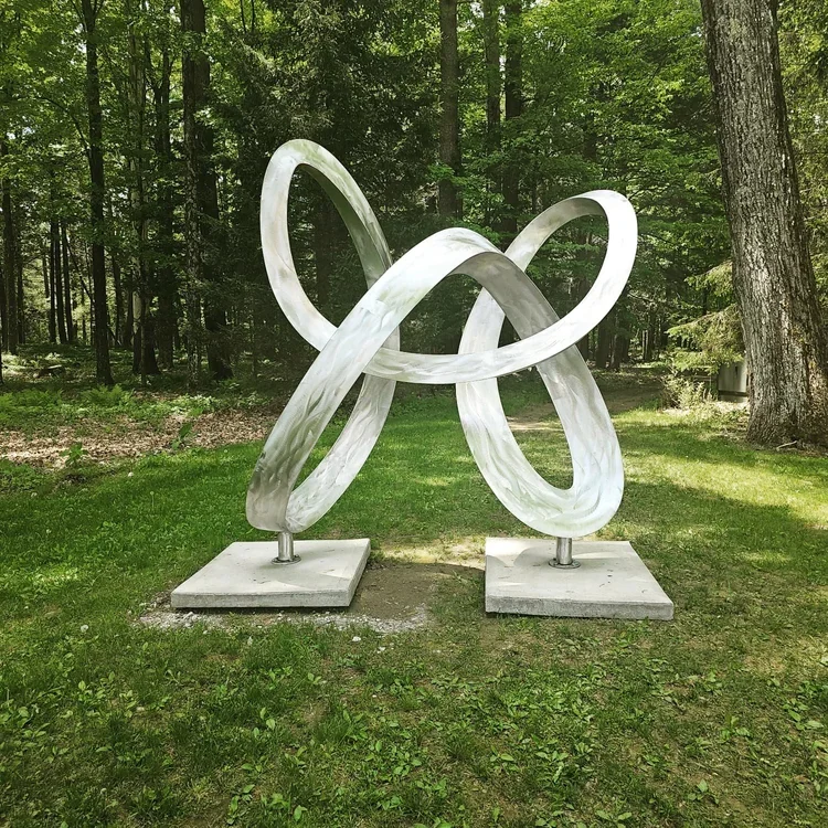 "Entanglement" Stainless steel 94" tall x 92" wide x 47" d $65,000