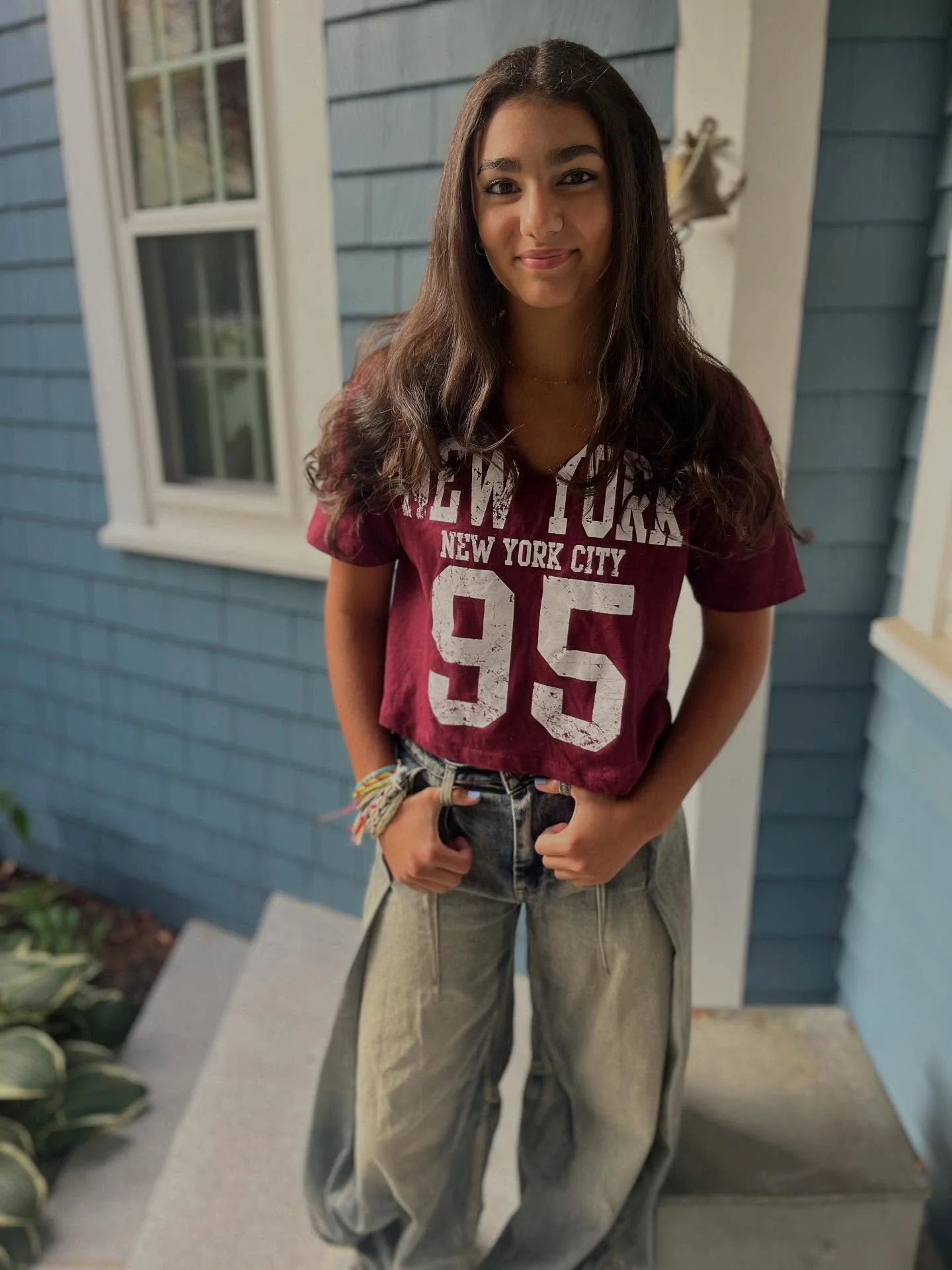 She may be channeling &lsquo;95 but she just turned 14.

It&rsquo;s been a fab first week of high school, even though I can&rsquo;t believe we&rsquo;re at this point.

I love a lot of things, but her mental attitude might be what I admire most.

Who 