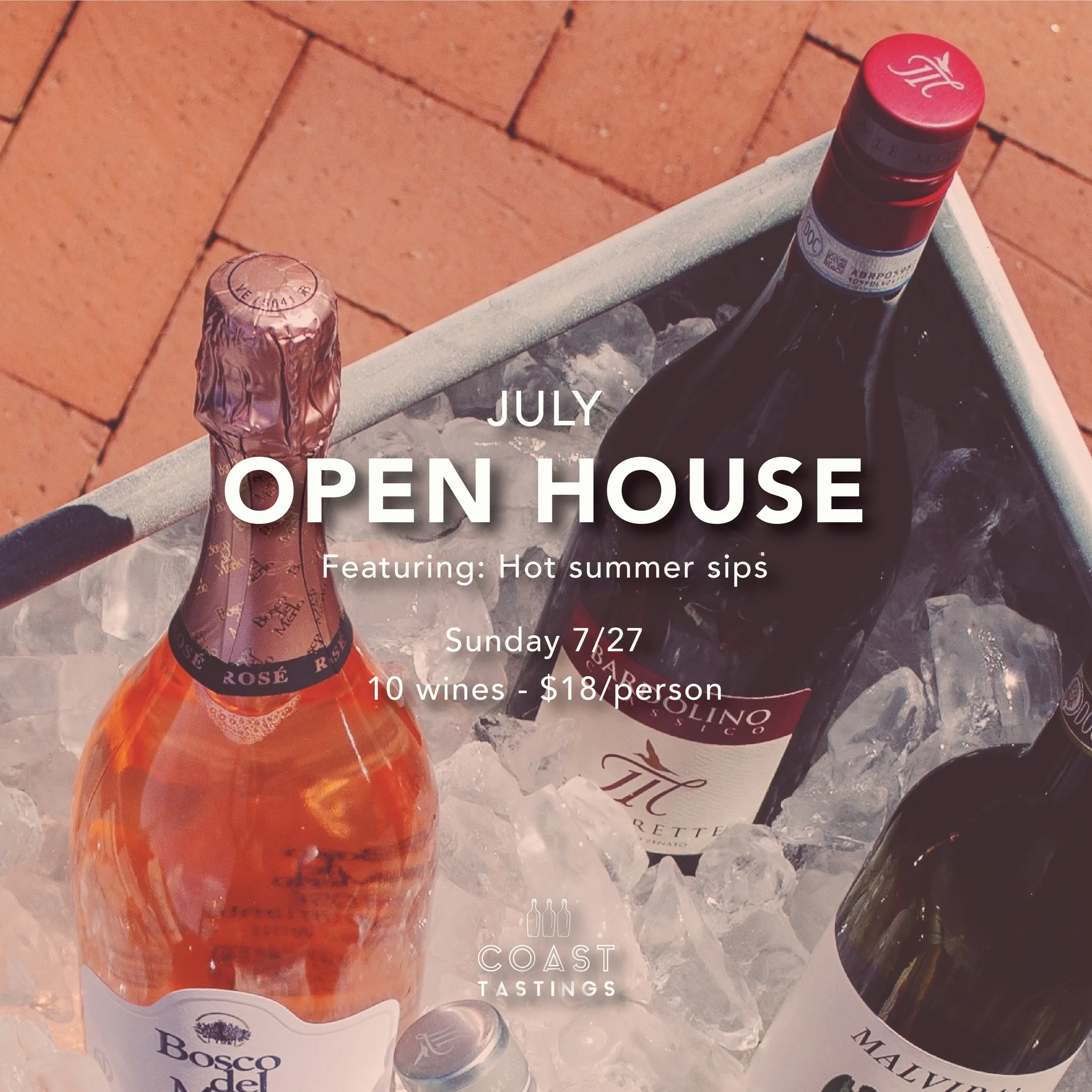 July "Open House" Wine Tasting