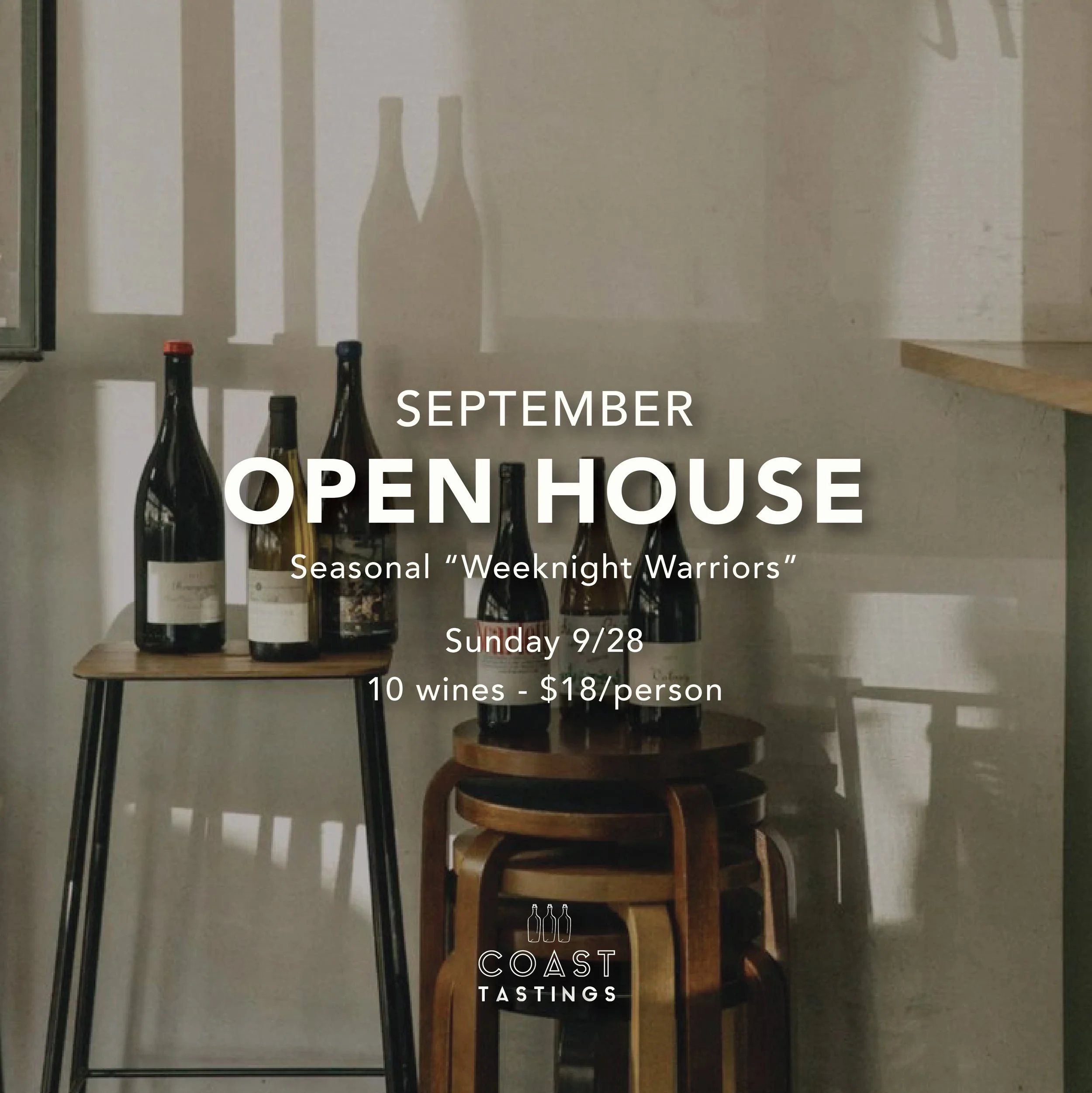 September "Open House" Wine Tasting