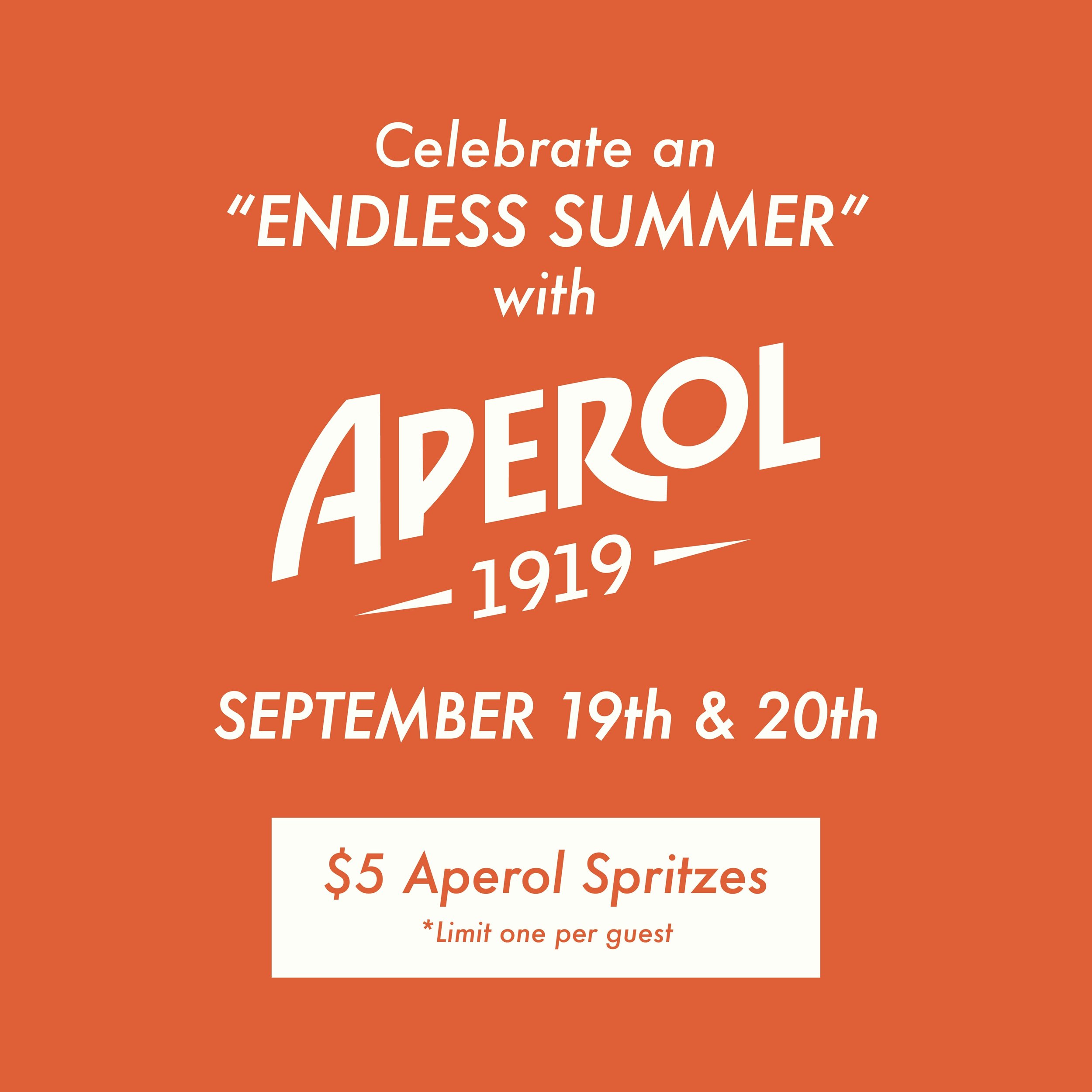 An Endless Summer with Aperol