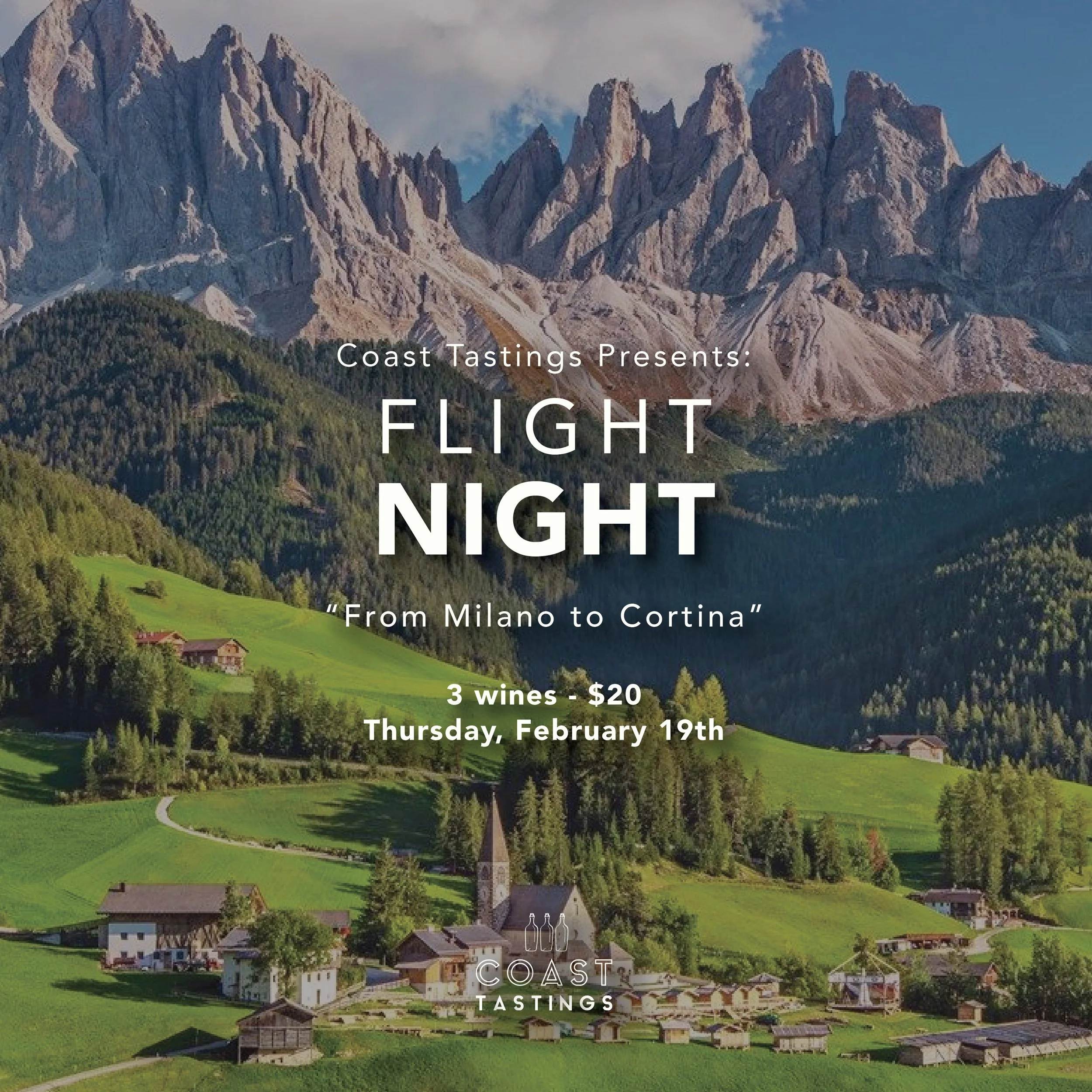 FLIGHT NIGHT - "From Milan to Cortina"