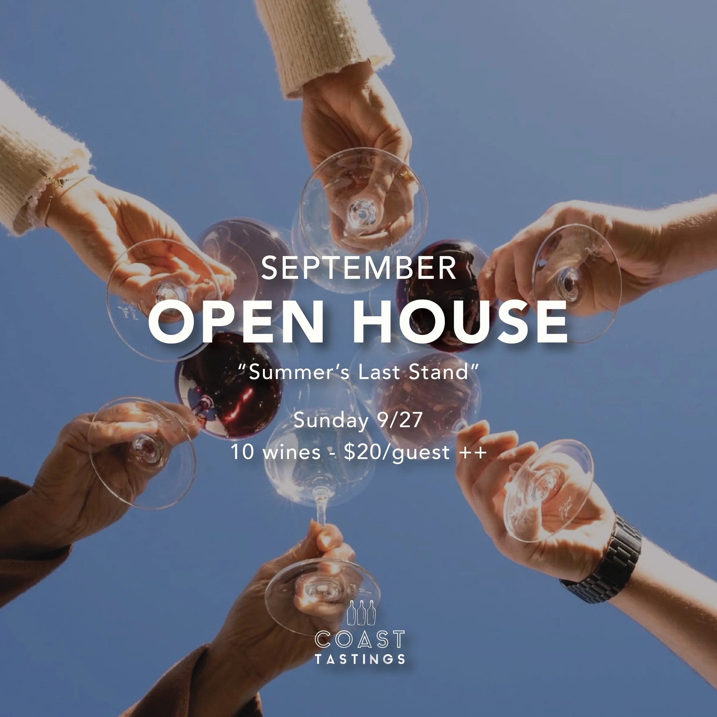 September "Open House" Wine Tasting
