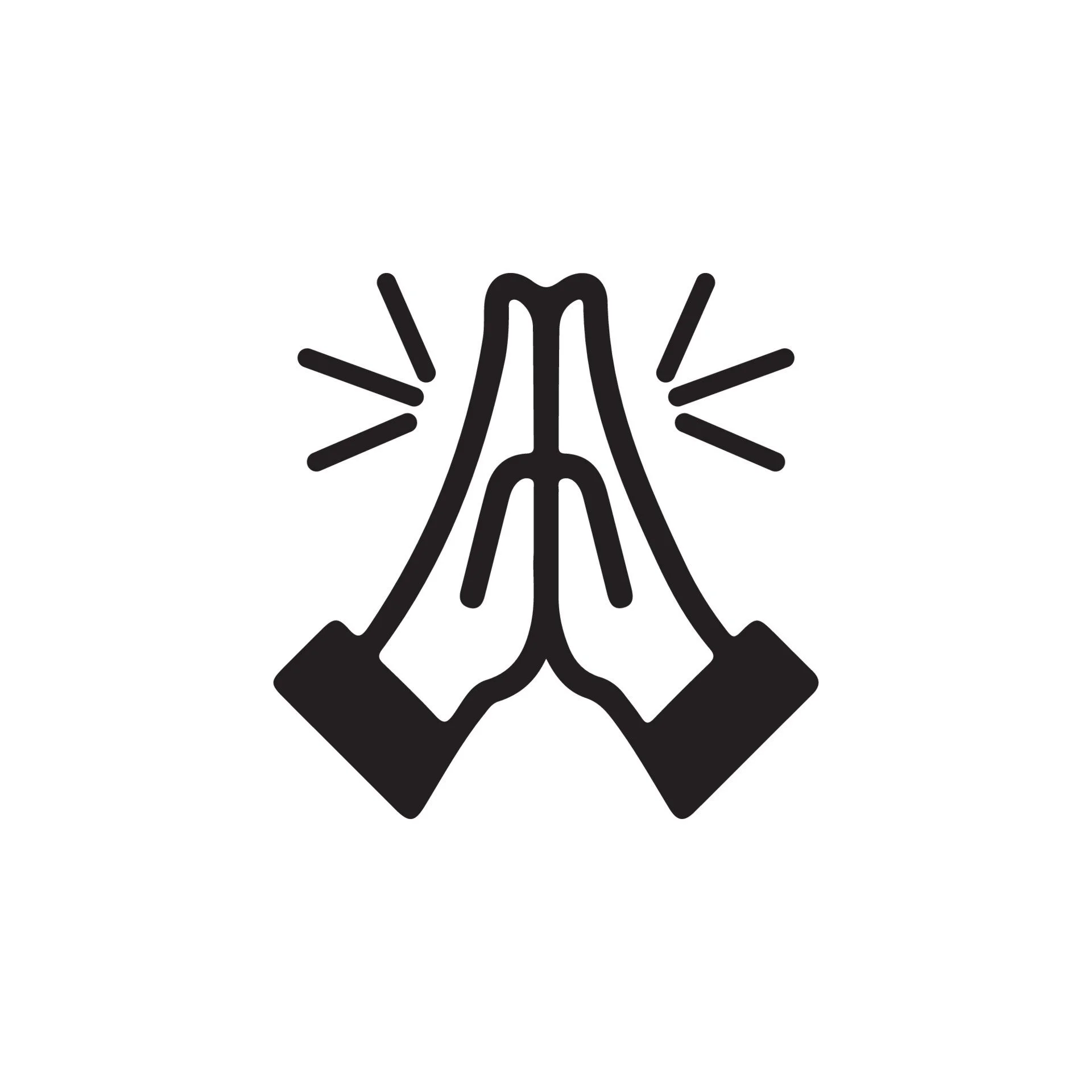 Praying hands icon