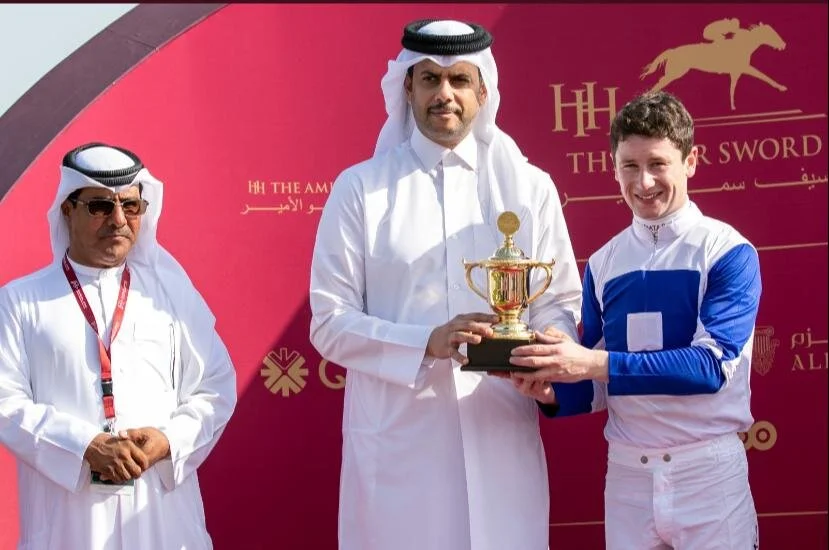 Winning the Al Biddah Mile!