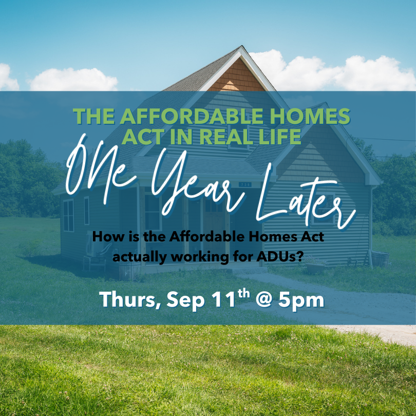 One Year Later: The Affordable Homes Act in Real Life