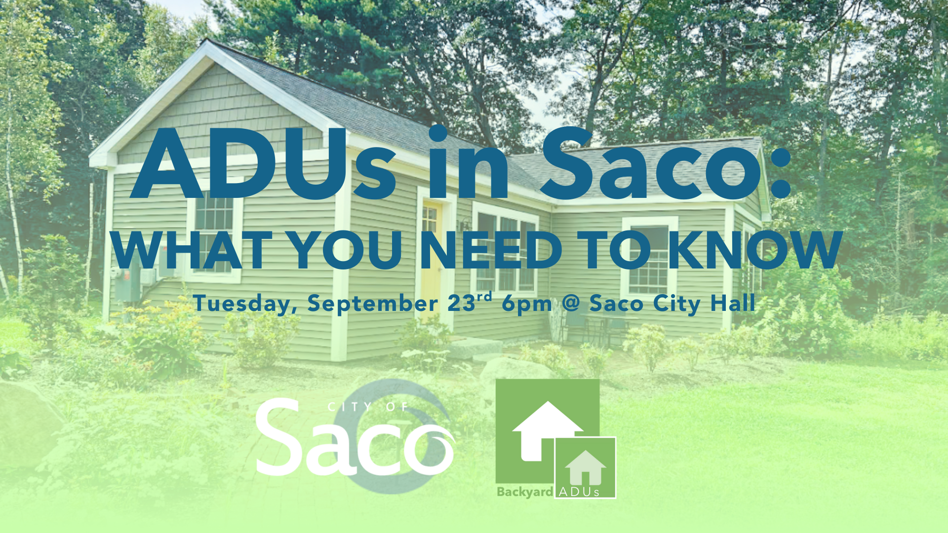 ADUs in Saco: What You Need to Know