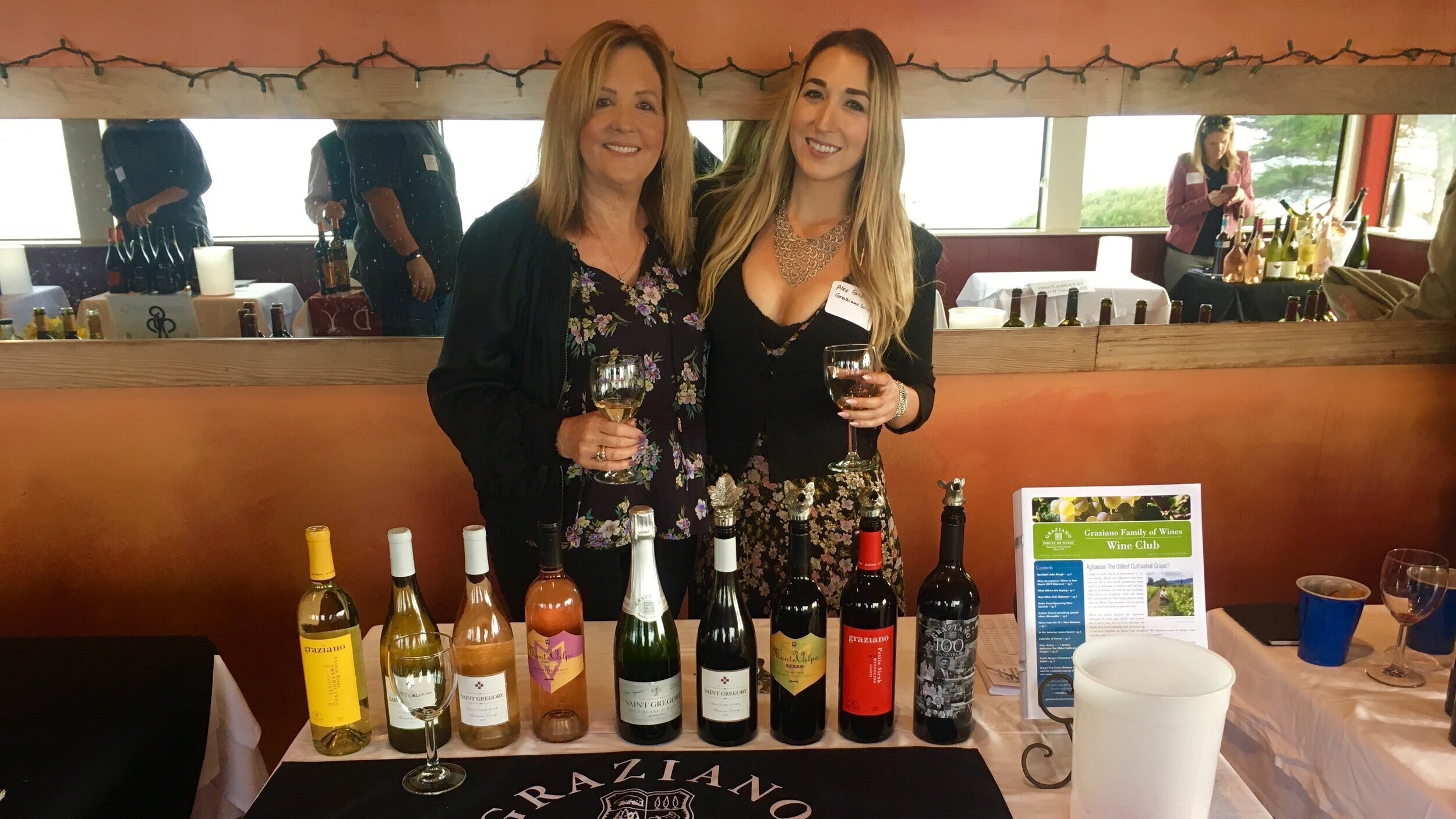 Trudi and Alexandra Graziano at a tasting booth