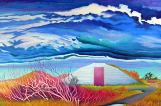 “Samoa Bunker” by Ingrid Nickelsen was donated by her step-daughter Laura Mullen and adopted by Betty Osborne