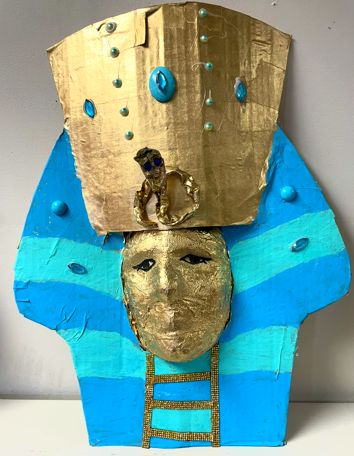 Egyptian masks exhibit at Morris Graves Museum of Art in Eureka, California.