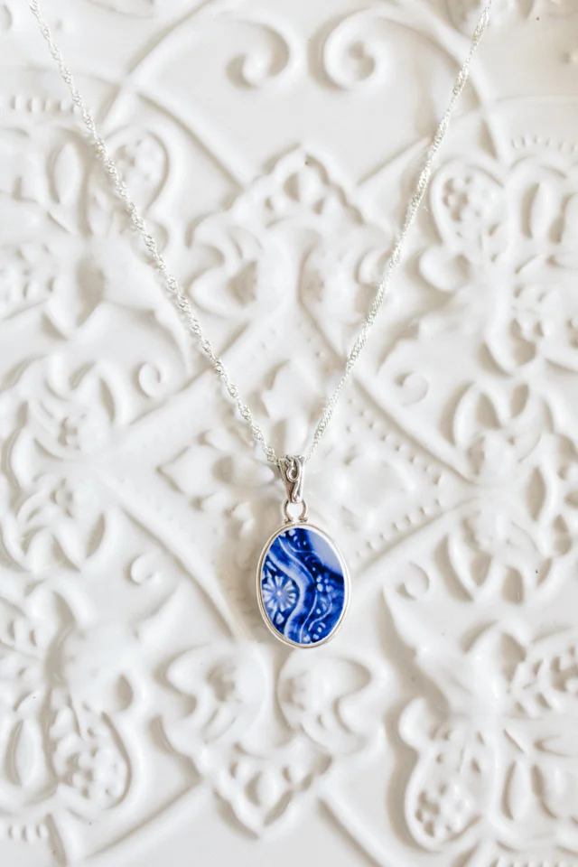 Flow Blue Pendant, Pieces Past