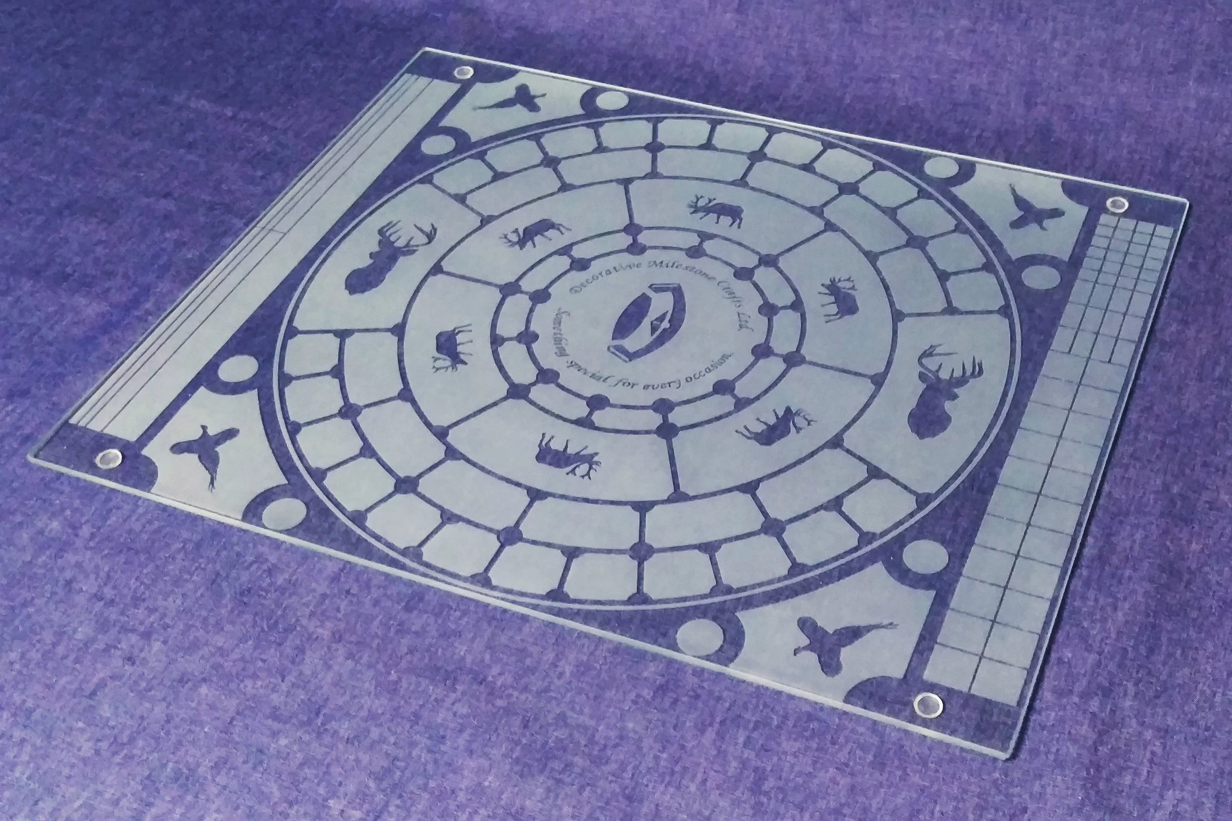 Roundel worktop protector. 