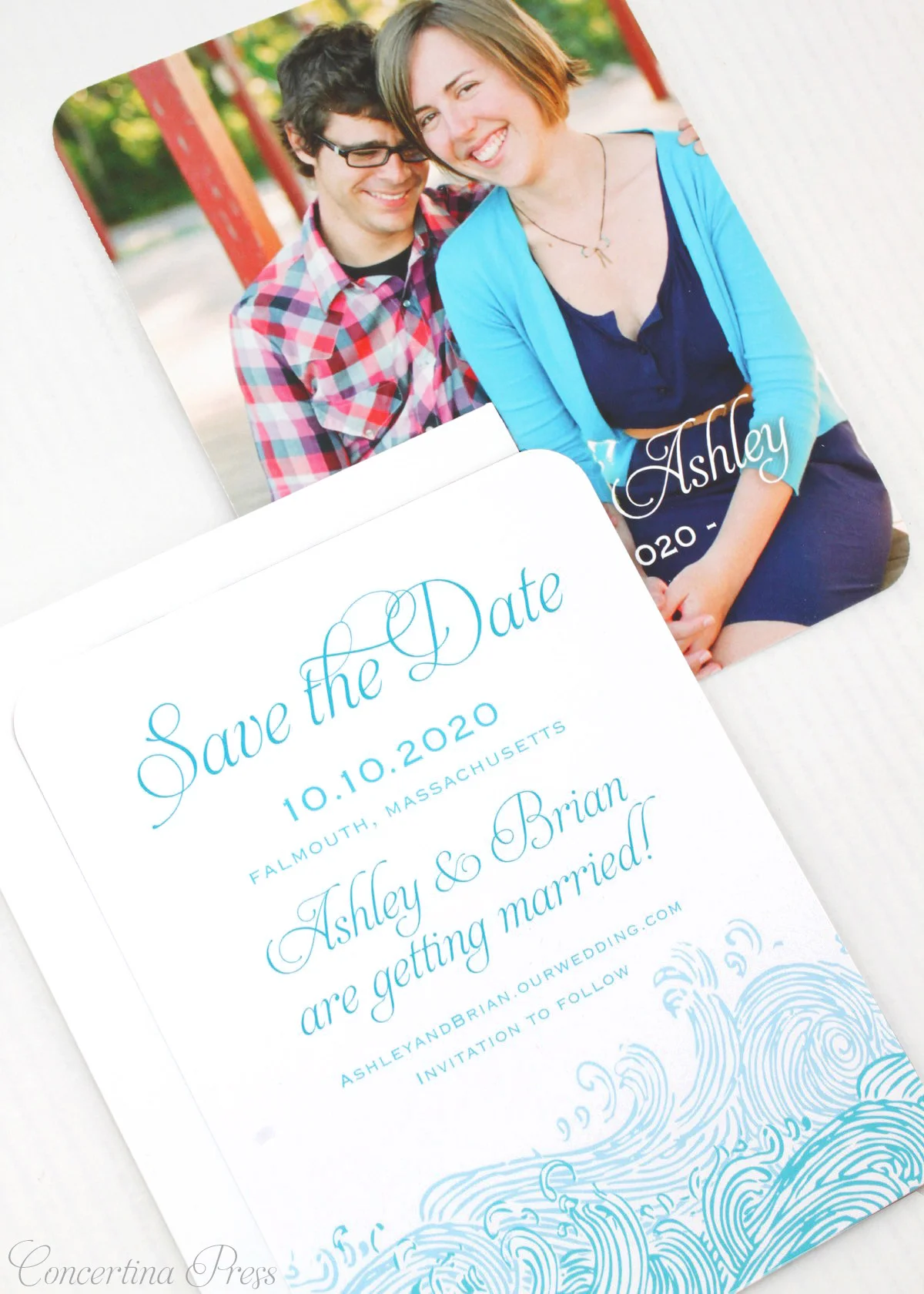 Waves Save the Date for a Beach Wedding from Concertina Press - 6.jpg