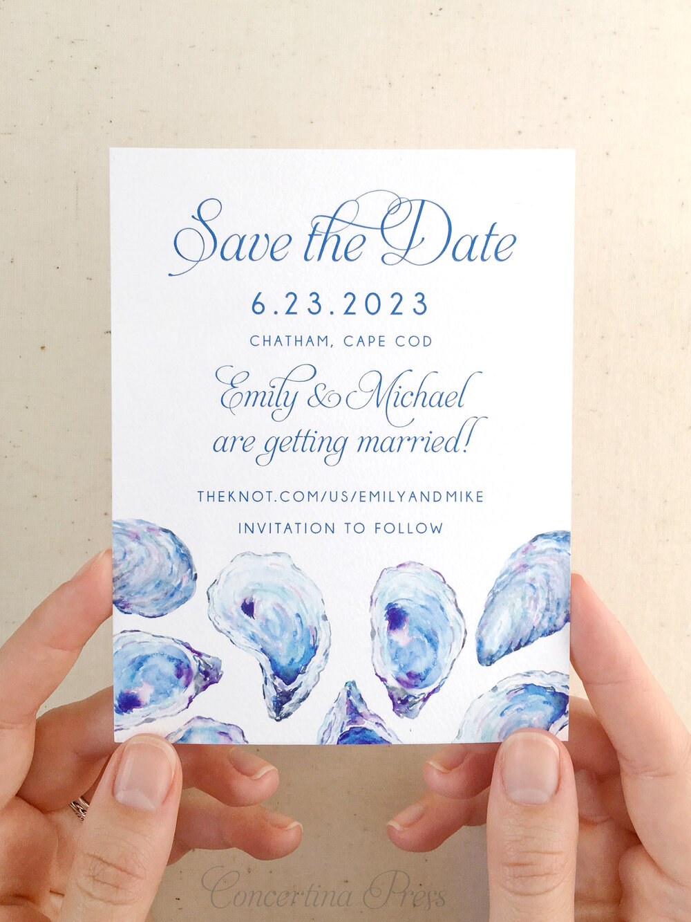 Oyster Save The Dates Concertina Press Nautical Wedding Invitations Oyster Save The Dates Concertina Press Nautical Wedding Invitations