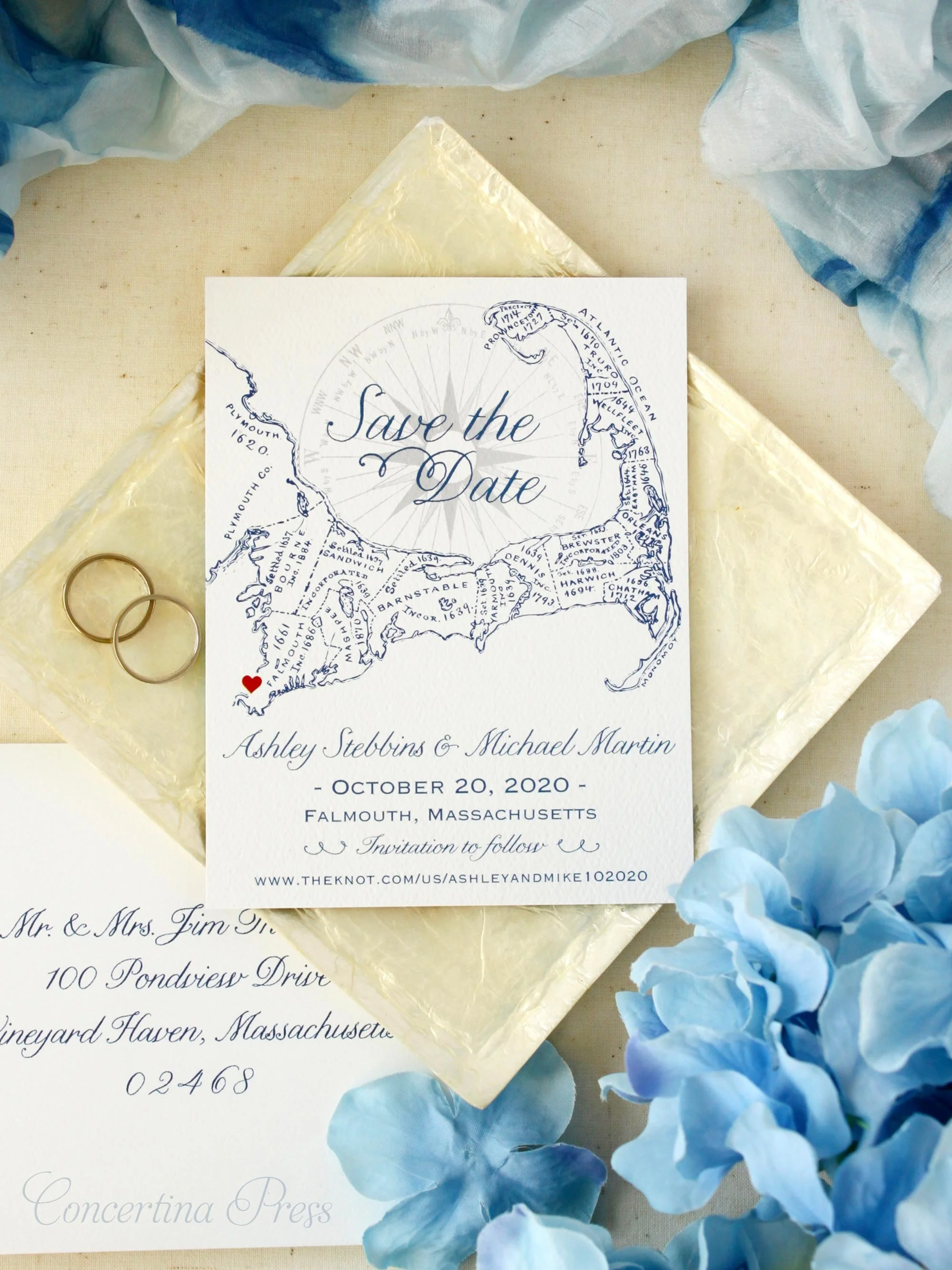 Paper & Party Supplies Cape save the date cape cod Coastal wedding