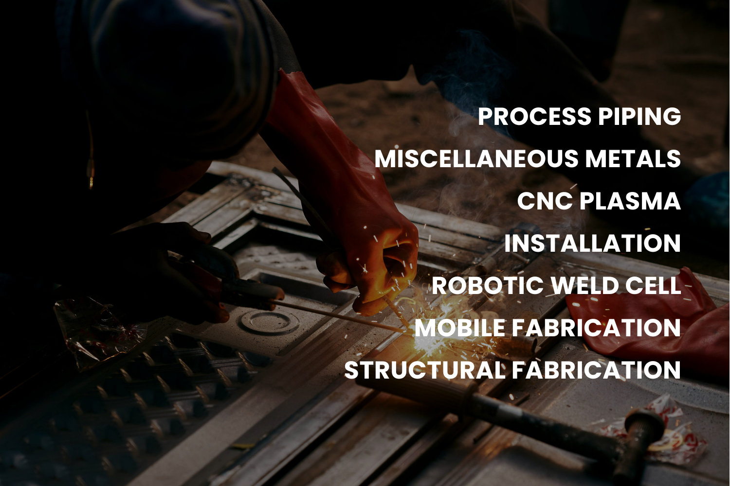 JL Bryson Inc. list of metal fabrication services, process piping, miscellaneous metals, cnc plasma, installation, robotic weld cell, mobile fabrication, structural fabrication