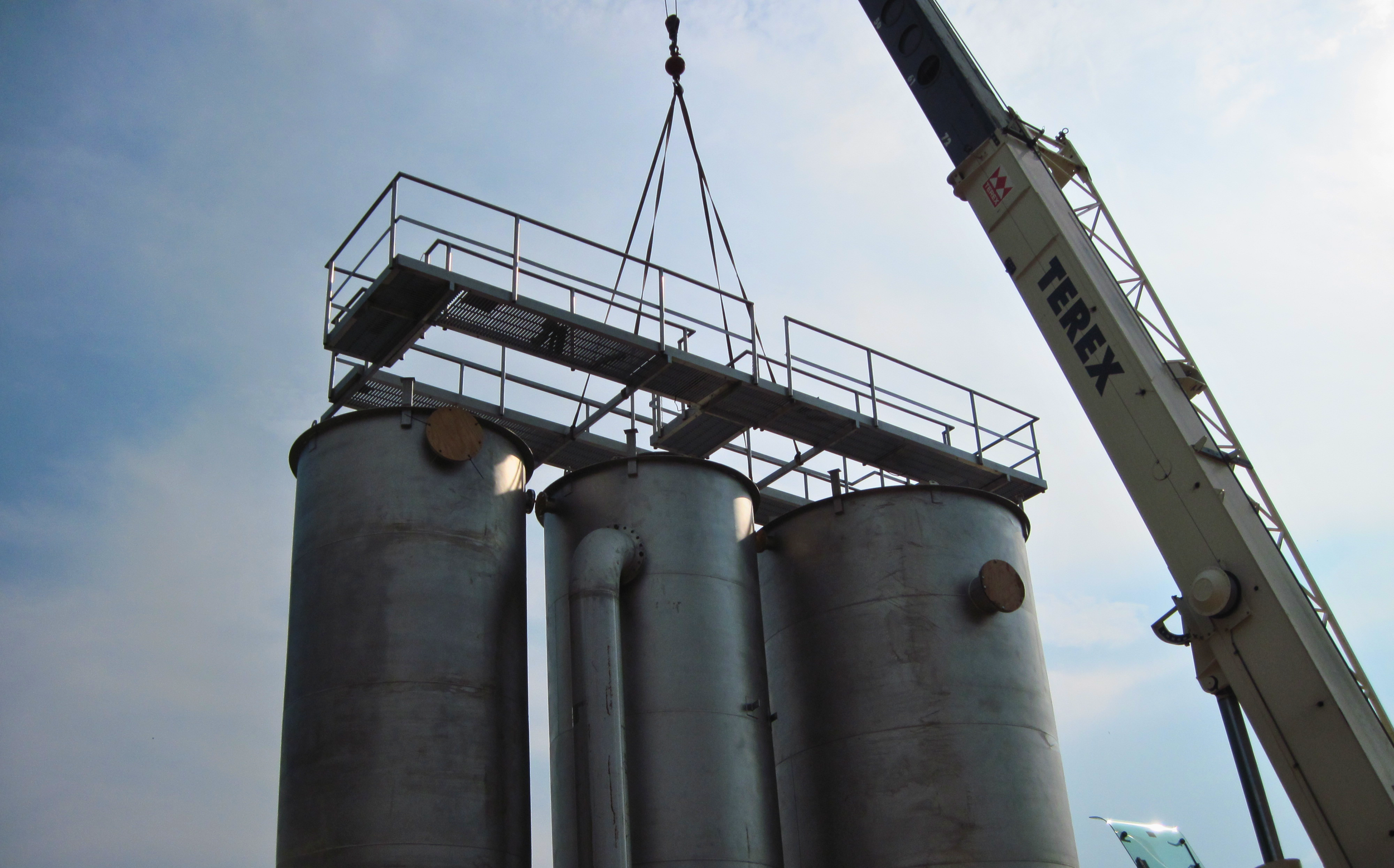 wastewater treatment plant, crane, JL Bryson Inc.
