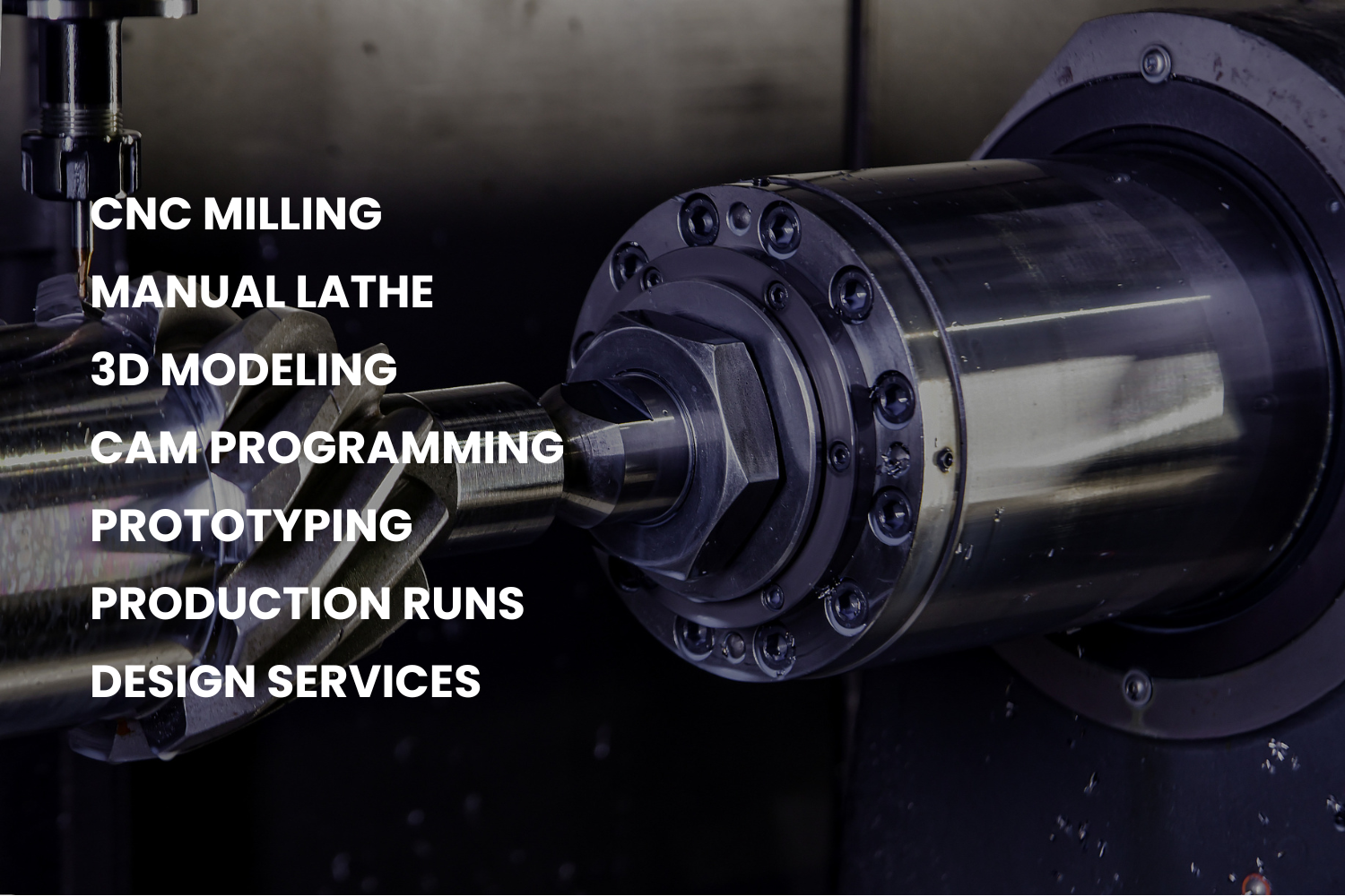 JL Bryson Inc list of machining services, cnc milling, manual lathe, 3d modeling, cam programming, prototyping, production runs, design services