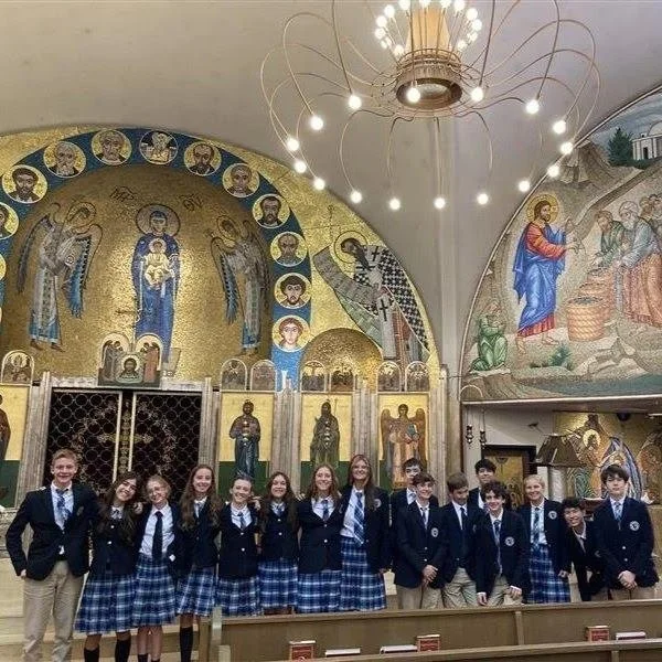 Our 8th graders recently visited the Seattle Greek Festival at St. Demetrios Greek Orthodox Church as part of their Eastern Empire studies. They explored the history, doctrine, and iconography of the Eastern Church, asked thoughtful questions that im