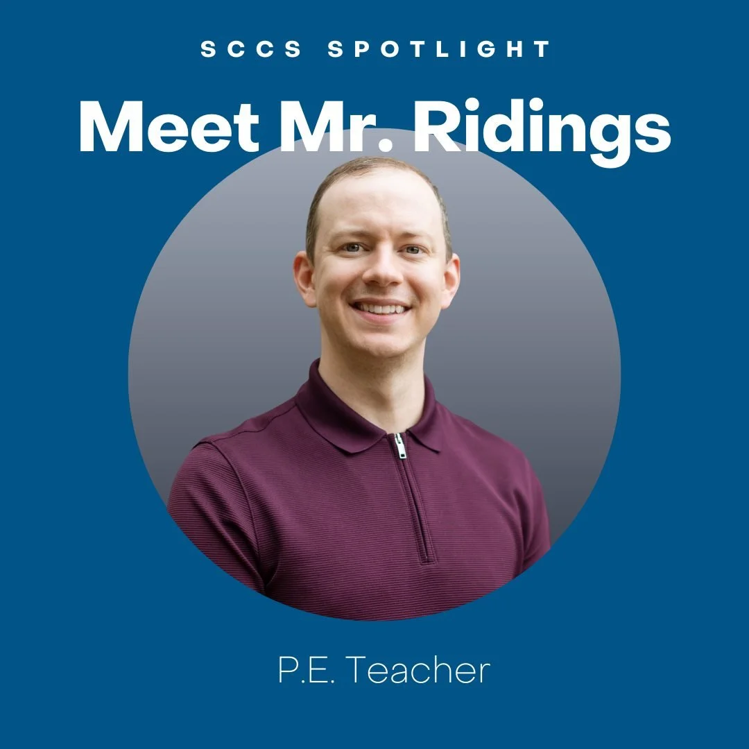 Mr. Ridings brings energy and joy to every P.E. class, teaching students from Pre-K through 12th Grade.

💬 Q: What do you love most about the age group you teach?
A: &ldquo;I love the opportunity to teach all grades. It is so rewarding to see studen