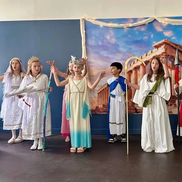 The 3rd grade&rsquo;s Greek Festival celebrates their study of ancient history with a focus on the Greeks. Along with the history of the civilization, the students independently research a Greek god and present what they've learned. This year&rsquo;s