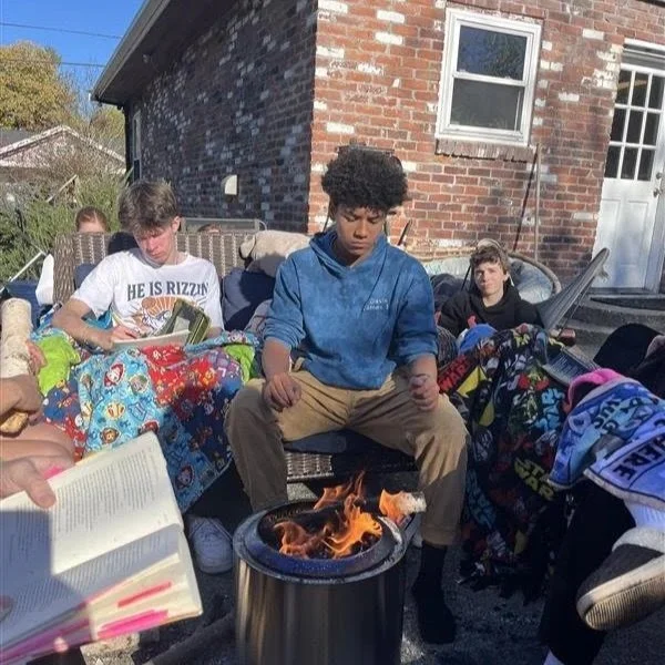 Our 10th graders gathered for an Odyssey Retreat, spending time around a campfire listening to the Homeric epics the way they were first shared. Teachers stopped in throughout the retreat to read aloud, and students prepared food, sipped hot chai, an