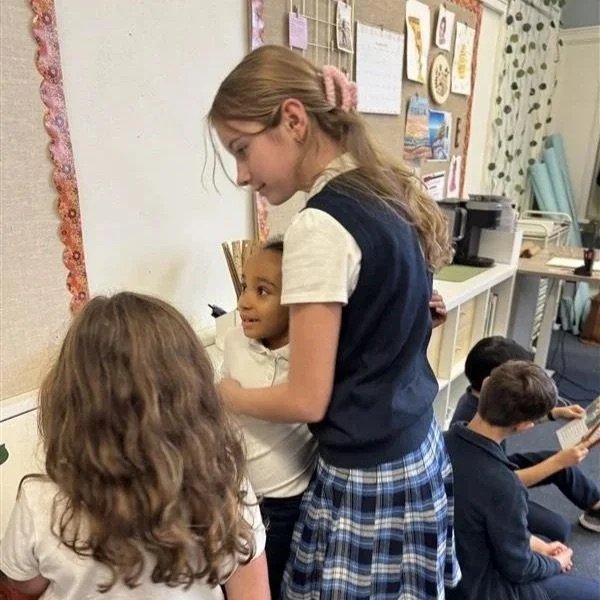 Our 2nd and 6th graders paired up for Reading Buddies and spent time with Thanksgiving stories, gratitude reflections, and a sweet gratitude tree they made together. These shared moments help shape the kind of community we want our students to grow u