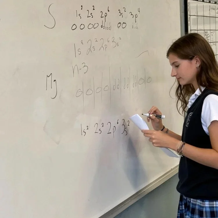 Science and the arts came together as Chemistry students learned about electron orbitals through rhythm. Blending disciplines helps them understand complex ideas in memorable ways.