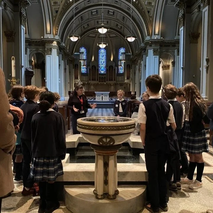 As part of their Middle Ages studies, 4th Grade visited St. James Cathedral to see how cathedral architecture and sacred spaces shaped medieval life and worship. Their guided tour highlighted what they&rsquo;ve been learning in class, from architectu