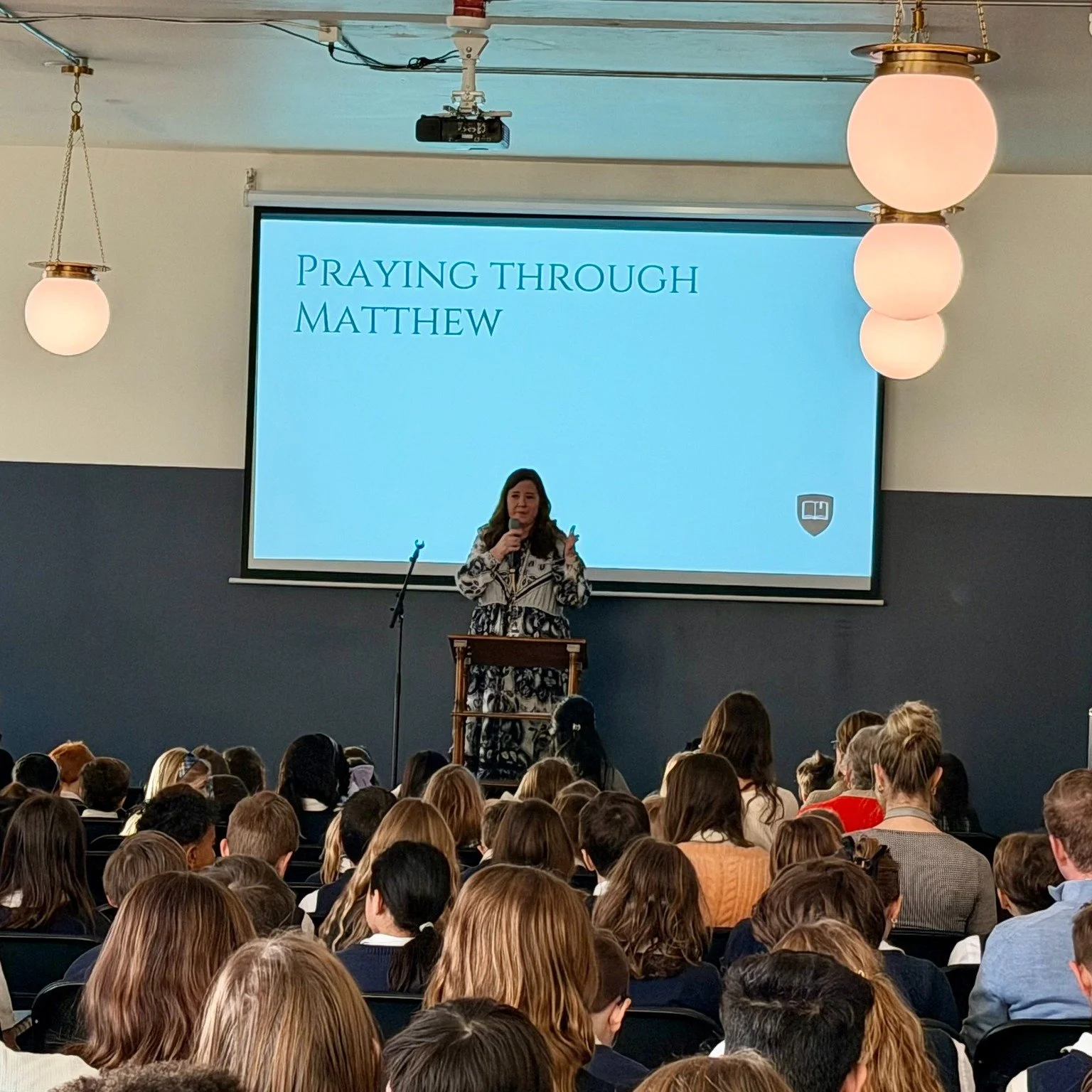 As a school community, we are immersed in a shared study of the Gospel of Matthew. During Morning Meeting, students reflected on key truths from Scripture through prayer and quiet attention before the Lord, guided by our Head of School.

We&rsquo;ve 