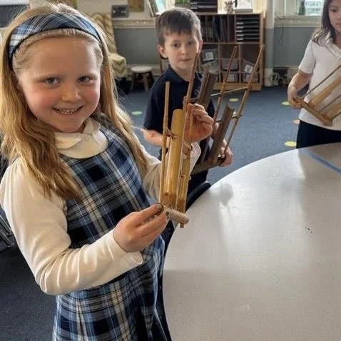 Kindergarten&rsquo;s travels continued with visits to Indonesia, China, and Korea &mdash; such a gift to welcome parents into the classroom to share.

Students explored bamboo instruments, stick puppets, and food from Indonesia; learned about Chinese