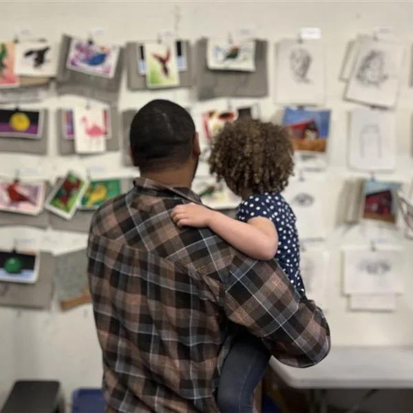Our All-School Art Show was a joyful evening, as students and families explored artwork across a wide range of styles and mediums. Many especially enjoyed the scavenger hunt, guiding them through the exhibits as they discovered pieces throughout the 