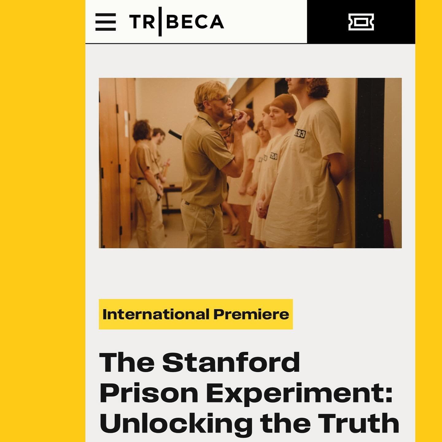 The Lord is most certainly in sprint mode. On top of the recent @deadline @hulu @natgeotv announcement, we&rsquo;re also officially going to @tribeca this summer 2024 for an &ldquo;International Premiere&rdquo; - Extremely grateful and excited for th