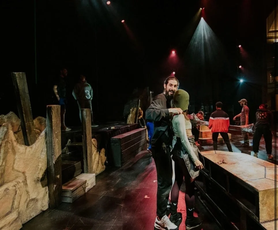 Step one, pull beanie over eyes. Step two, immediate big hug. #ThornTour Fall 24 captured by @avenoir.movement.photography. Spring 2025 on sale NOW! Don&rsquo;t miss it &mdash; www.thethorn.com