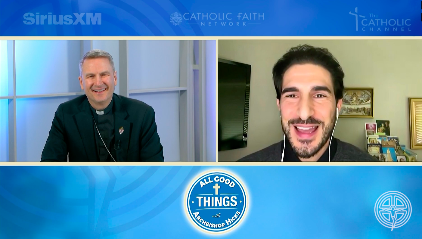 Girgenti talks portraying Jesus on "All Good Things with Archbishop Hicks"