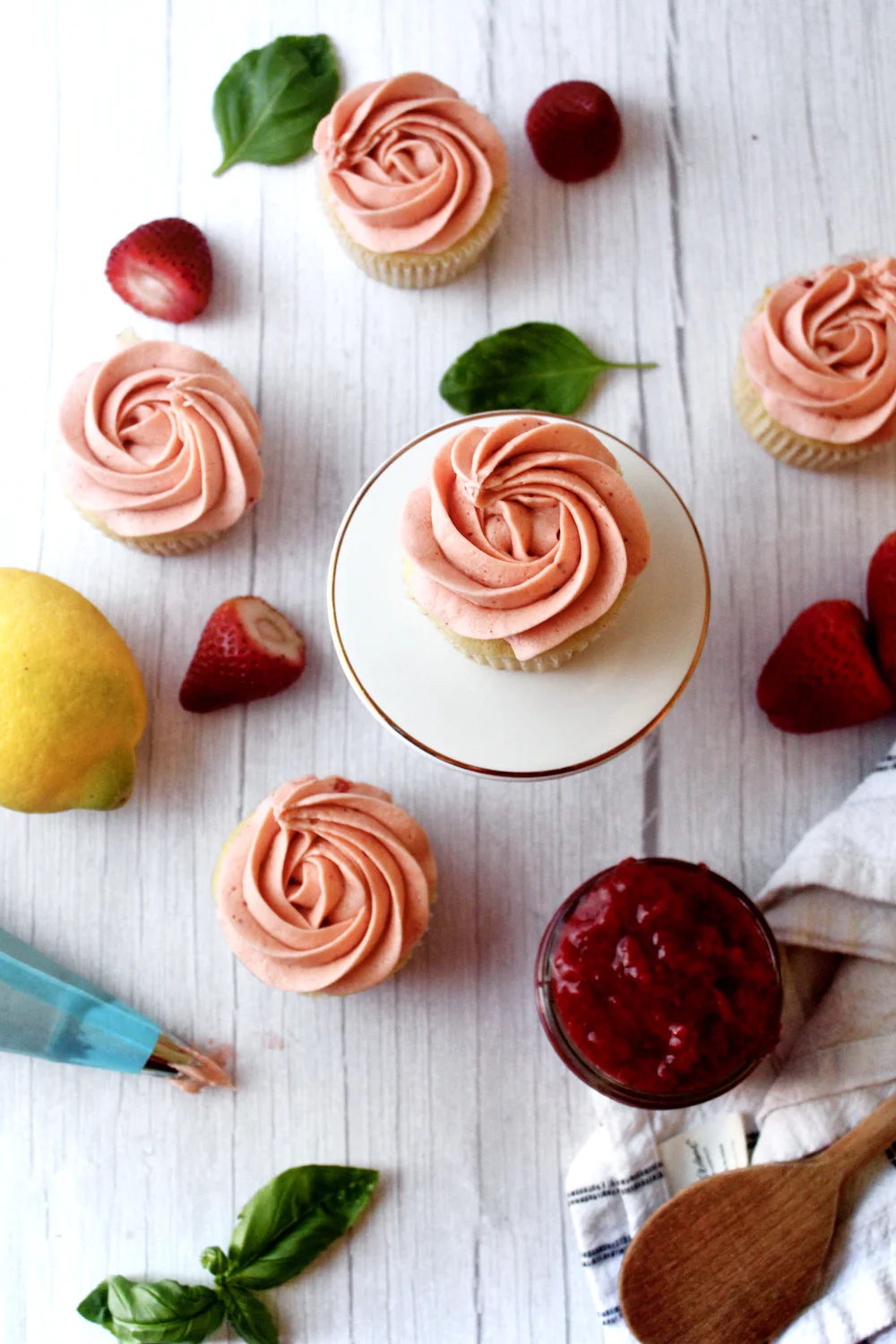 Strawberry Basil Buttercream — Poetry & Pies