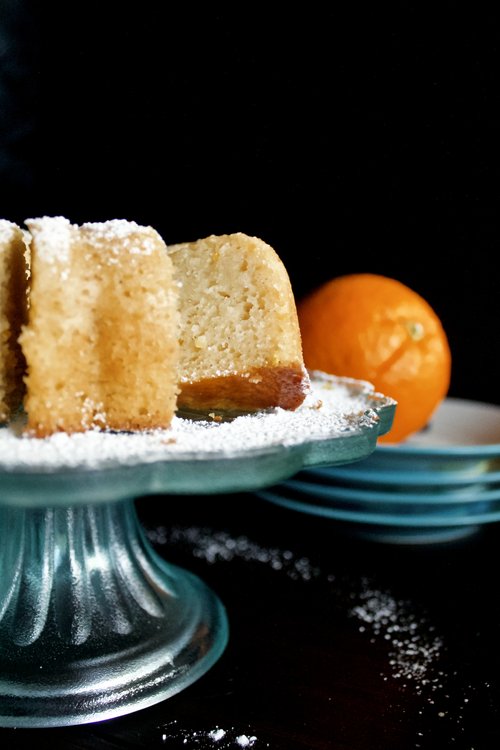 Orange Cardamom Olive Oil Cake (Mini Bundt Cakes) - Wheel of Baking