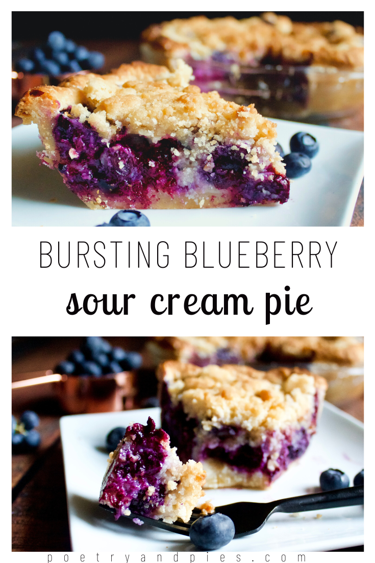 Bursting Blueberry Sour Cream Pie — Poetry & Pies