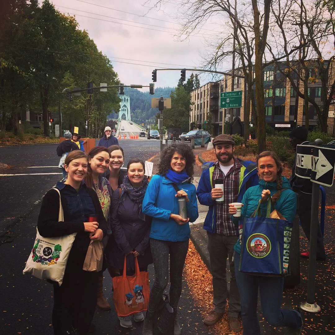 OFMA Board members take a filed trip to St. John’s Farmers Market, 2018.