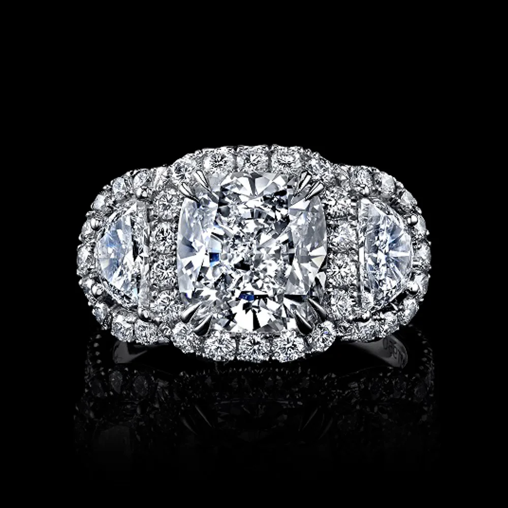 4.26 CU D SI1 GIA HR Large Diamond Ring