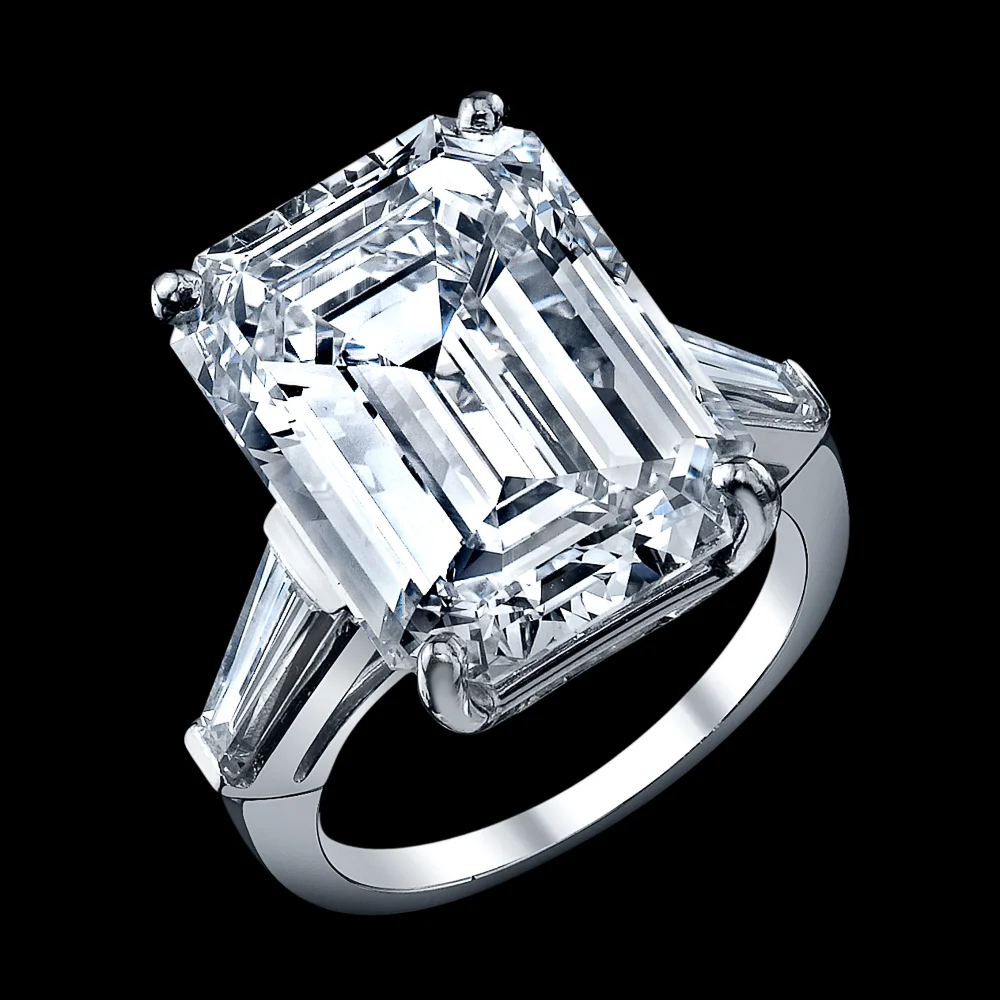 10.69 ECKIF Emerald Cut Diamond Ring