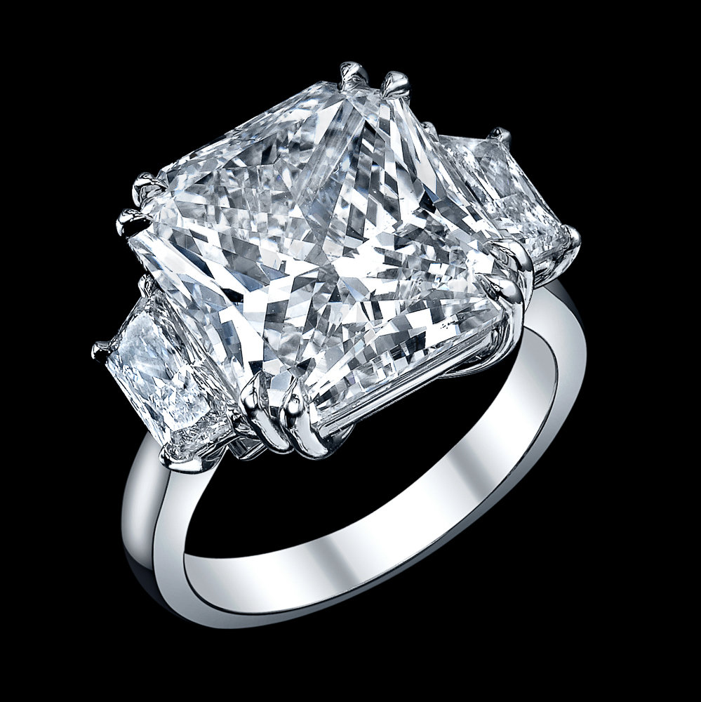 10.00 Radiant Cut JVS2 Diamond Ring