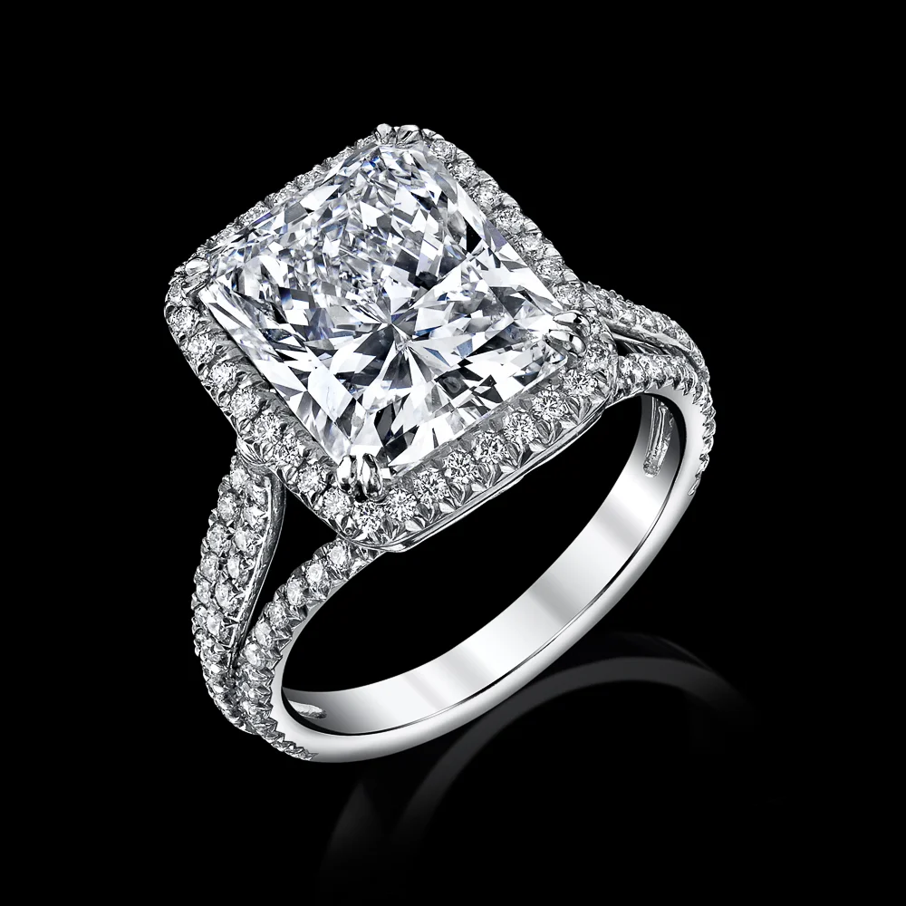 5.13ct RAD E VS2 Diamond Ring