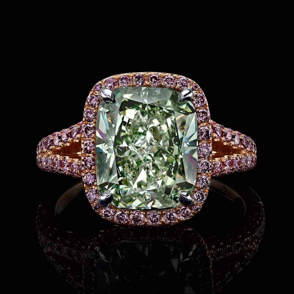 4.31ct FIG SI2 Elongated Radiant Cut Diamond Ring