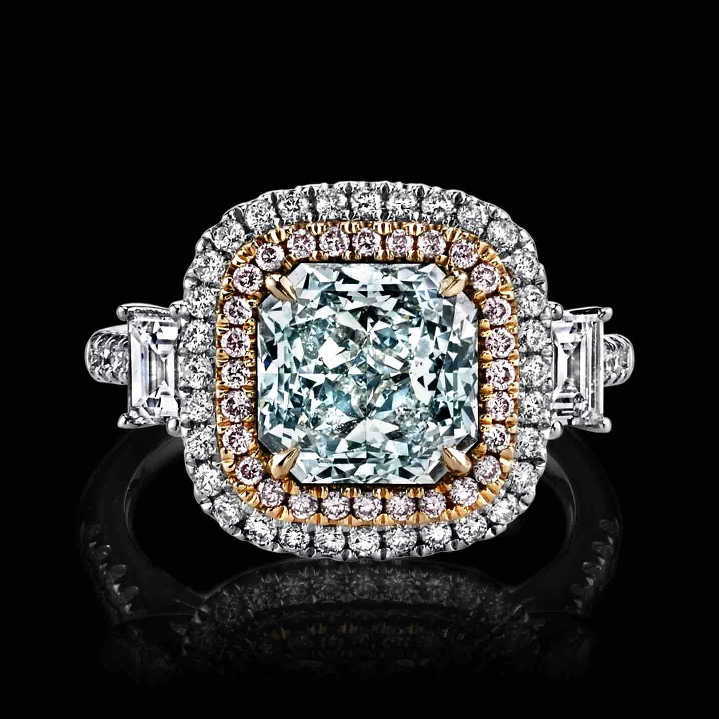 5.13cttw FLB Green Ring Diamond