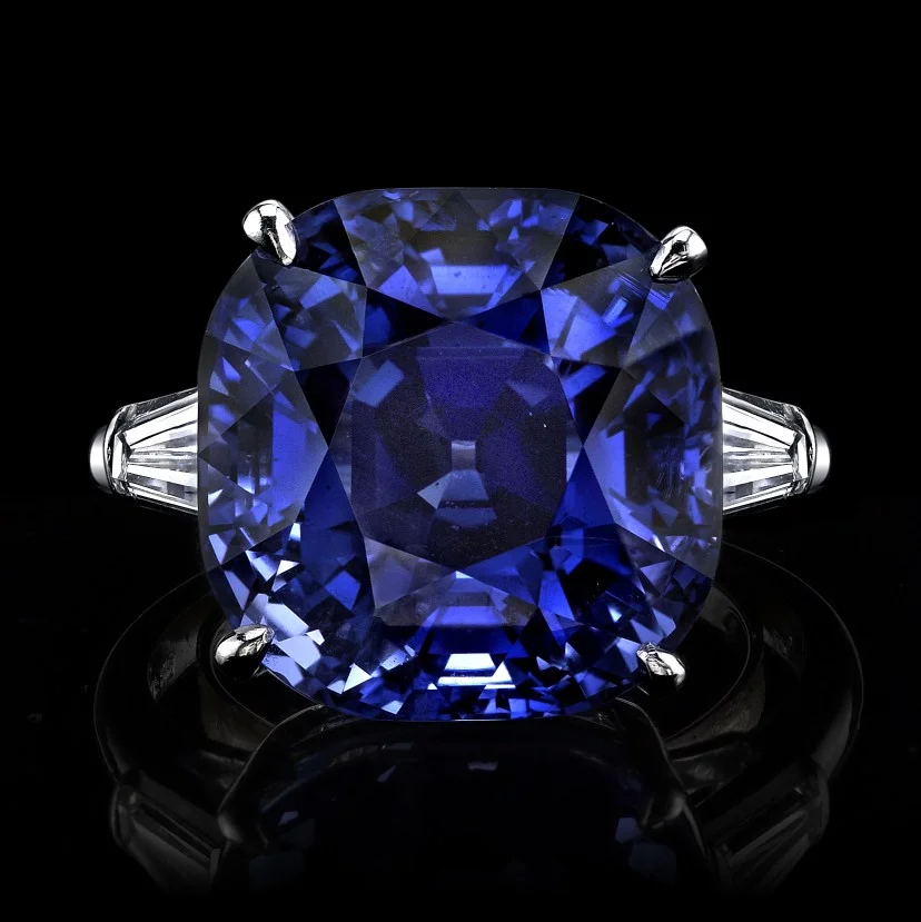 Unheated Sapphire Ring